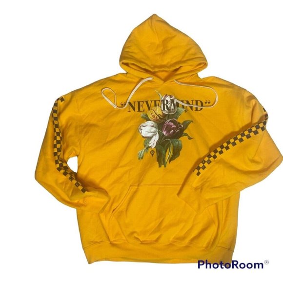 civil regime Other - CIVIL REGIME "Nevermind" Men's XL Eagle Graphic Yellow Hoodie